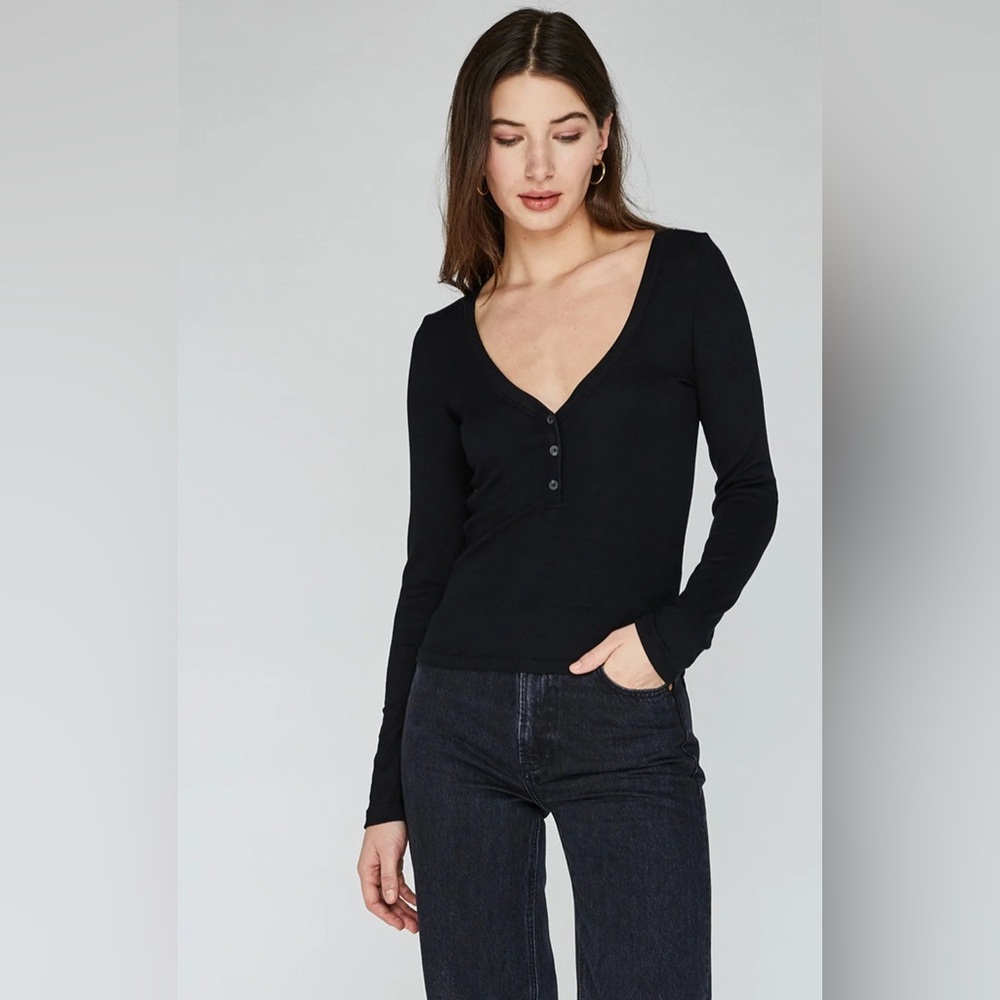 Gentle Fawn Tiana Top Black Lightweight Chic Blouse
-59